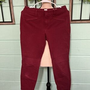 GAP Curvy Signature Skinny Ankle Pants | Burgundy | Women’s Size 6